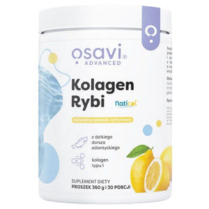 Osavi Naticol® laukinės menkės žuvų kolagenas, citrina - 360 g - Magnis.lt