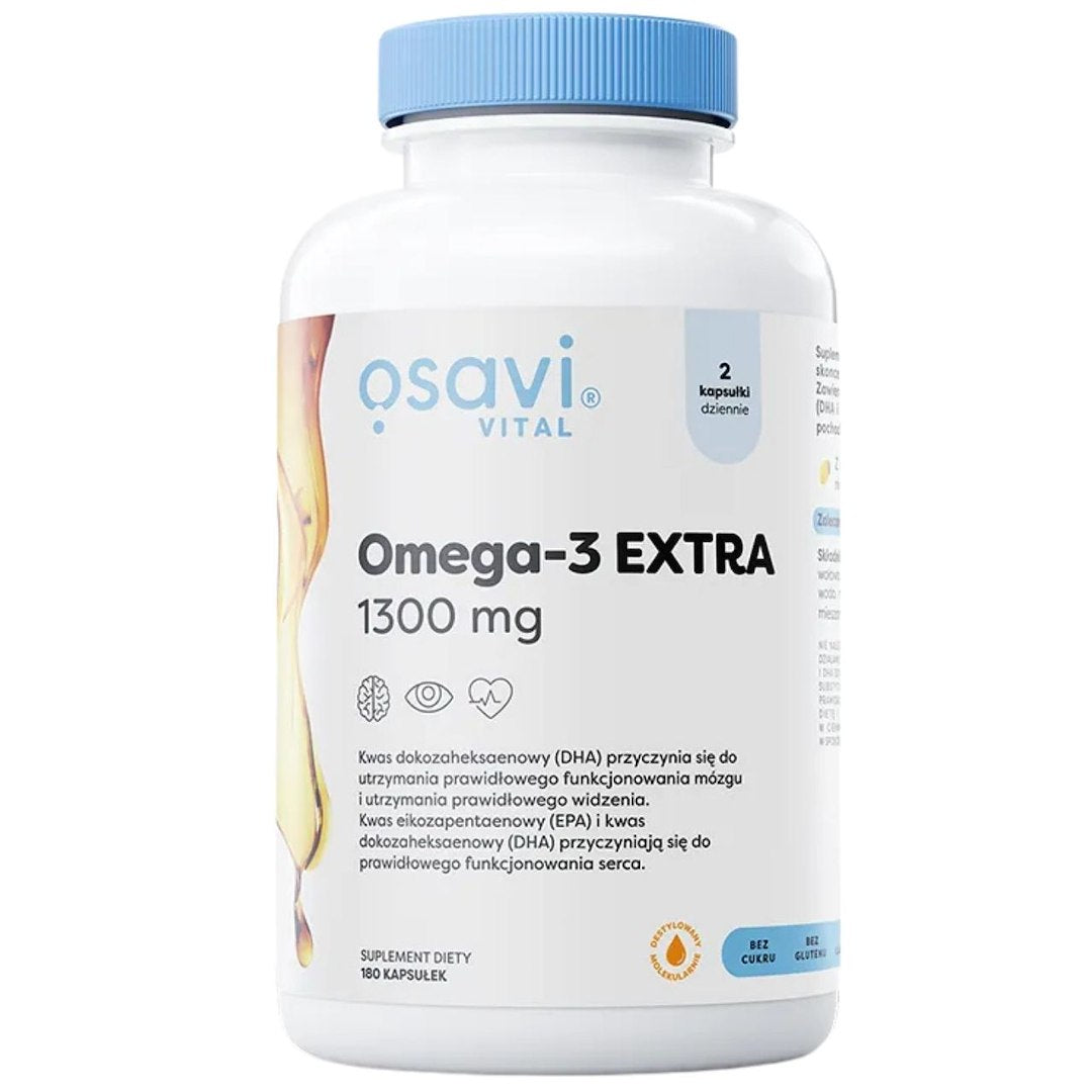 Osavi Omega-3 Extra 1300 mg, citrons - 180 kapsulas