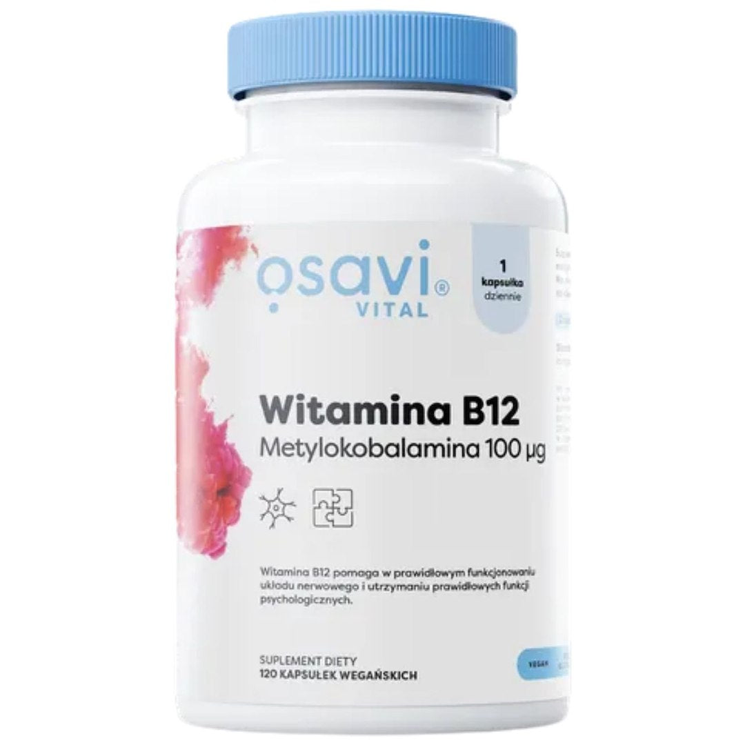 Osavi B12 vitamīns metilkobalamīns, 100 µg - 120 kapsulas