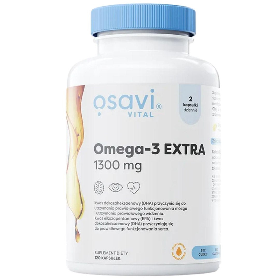 Osavi Omega-3 Extra 1300 mg, citrons - 120 kapsulas