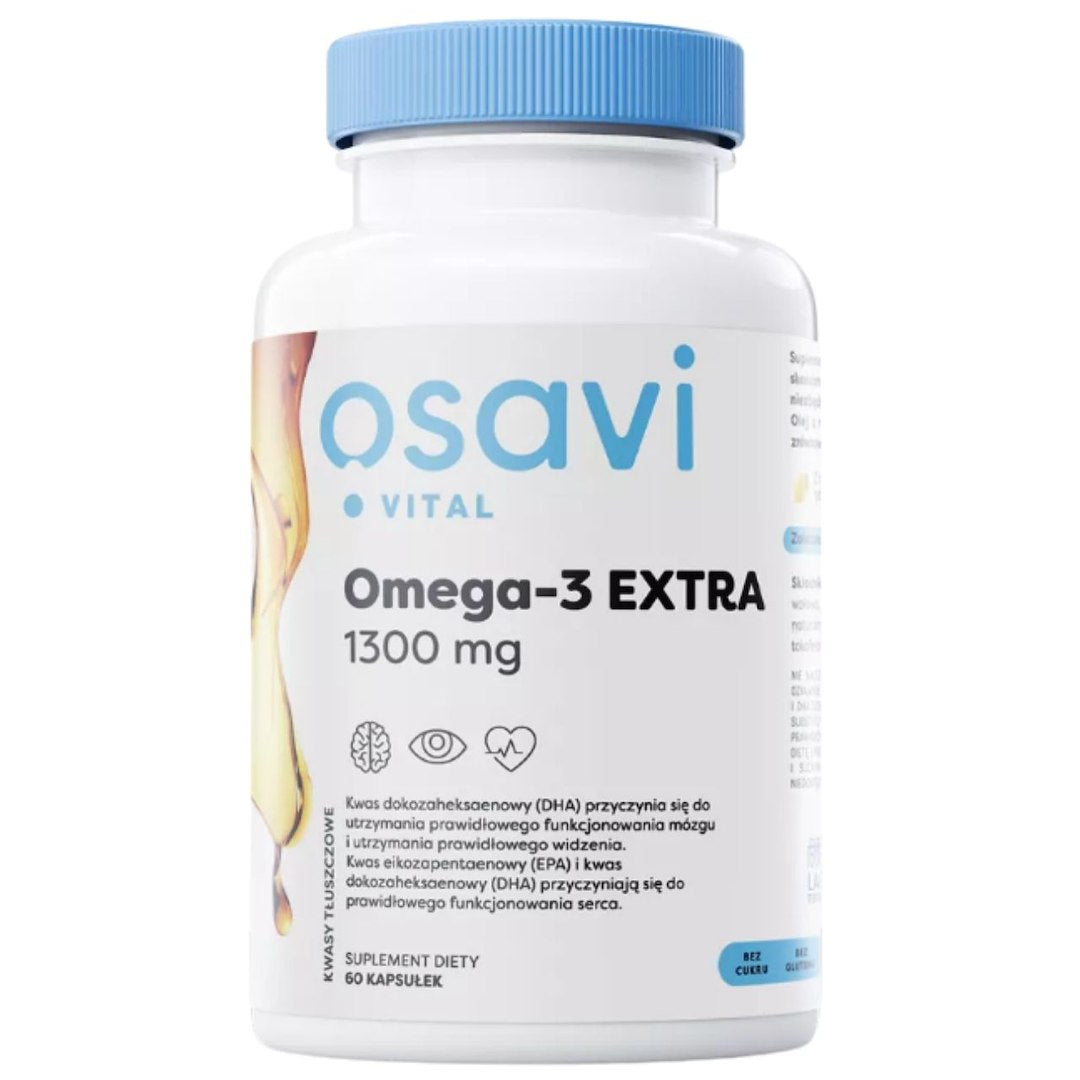 Osavi Omega-3 Extra 1300 mg, citrons — 60 kapsulas