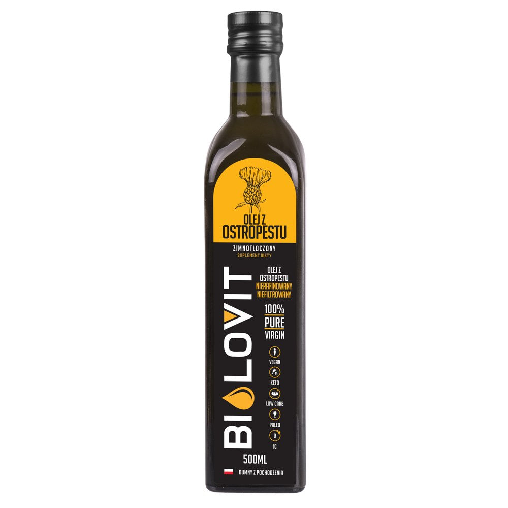 Bilovit Thistle Oil šalto spaudimo aliejus - 500 ml - Magnis.lt