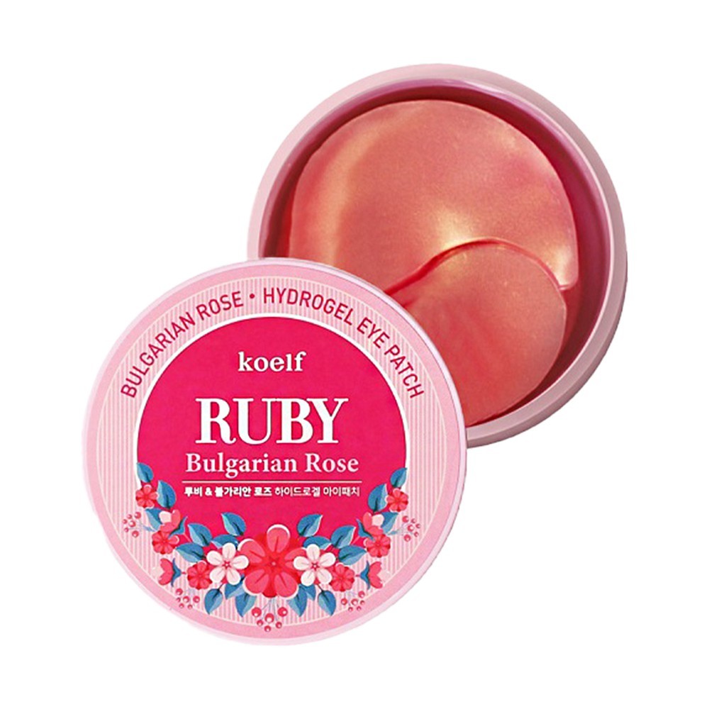 Petitfee hidrogēla acu spilventiņi Ruby Bulgarian Rose – 60 gab.