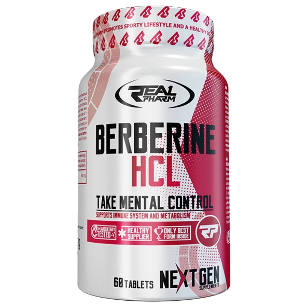 Real Pharm Berberine HCL 500 mg - 60 tabletes