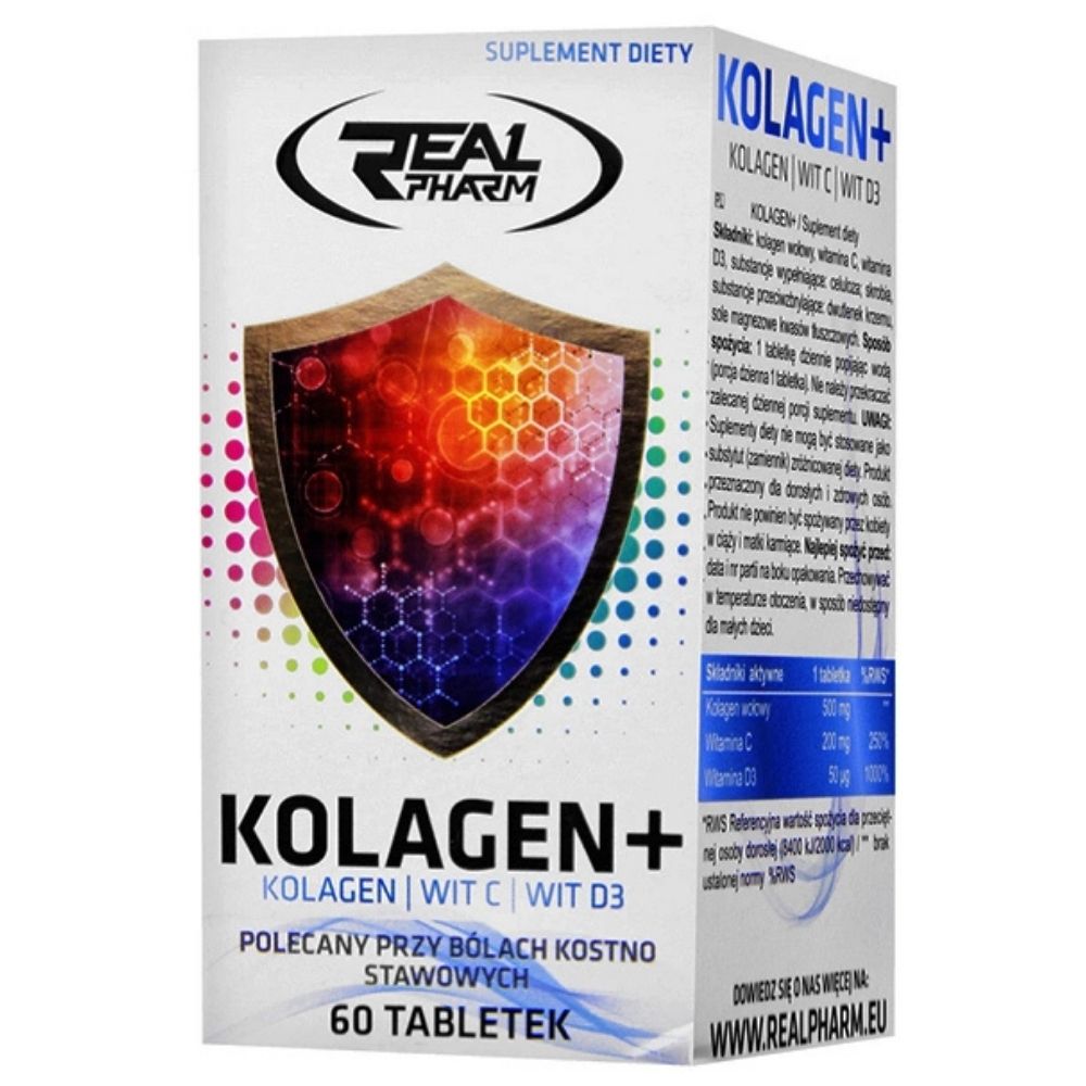 Real Pharm Collagen+ - 60 tabletes