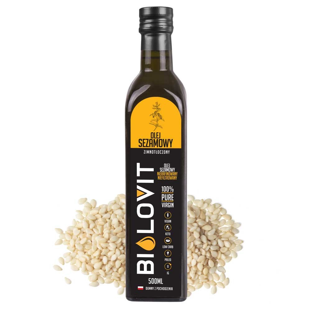 Bilovit aukstās presēšanas sezama eļļa - 500 ml
