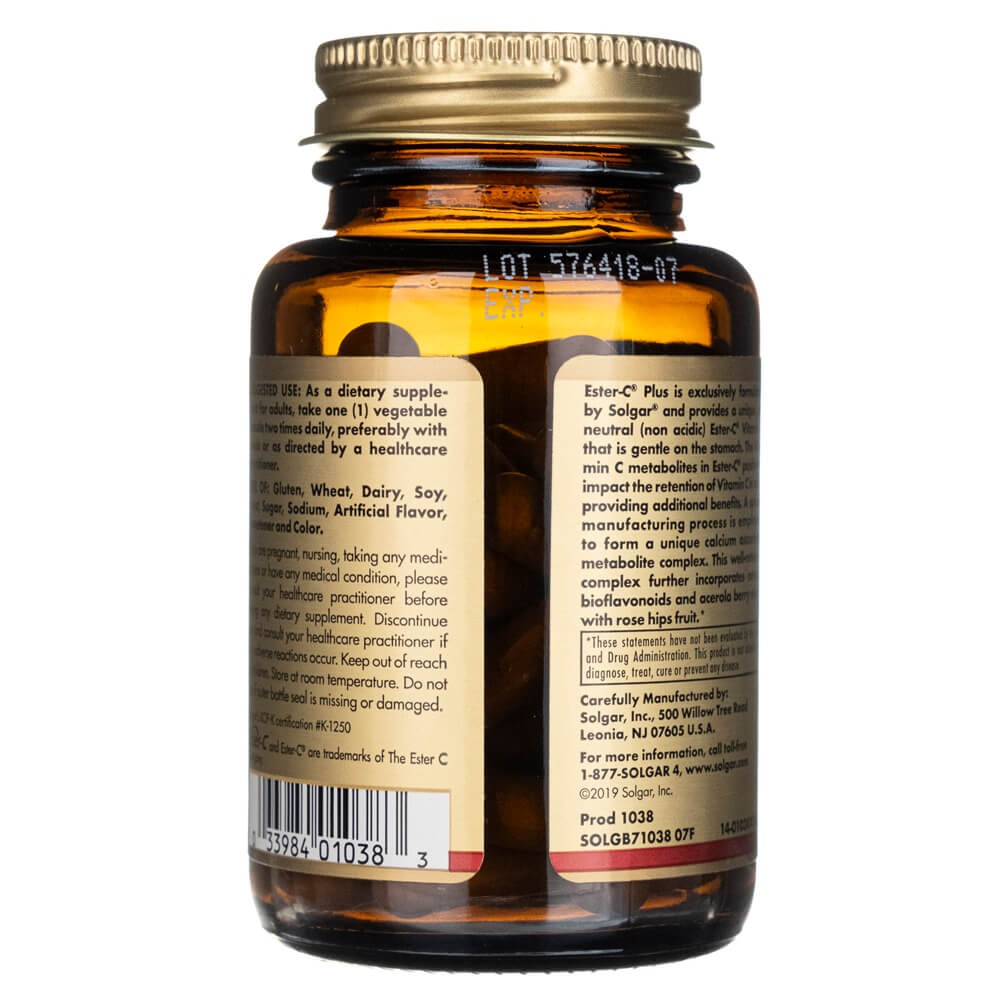 Solgar Ester-C plius vitaminas C 500 mg - 50 kapsulių - Magnis.lt