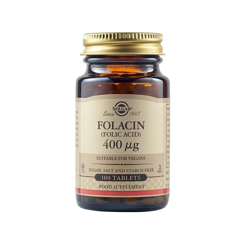 Solgar Folate 400 µg (folijskābe) - 100 tabletes