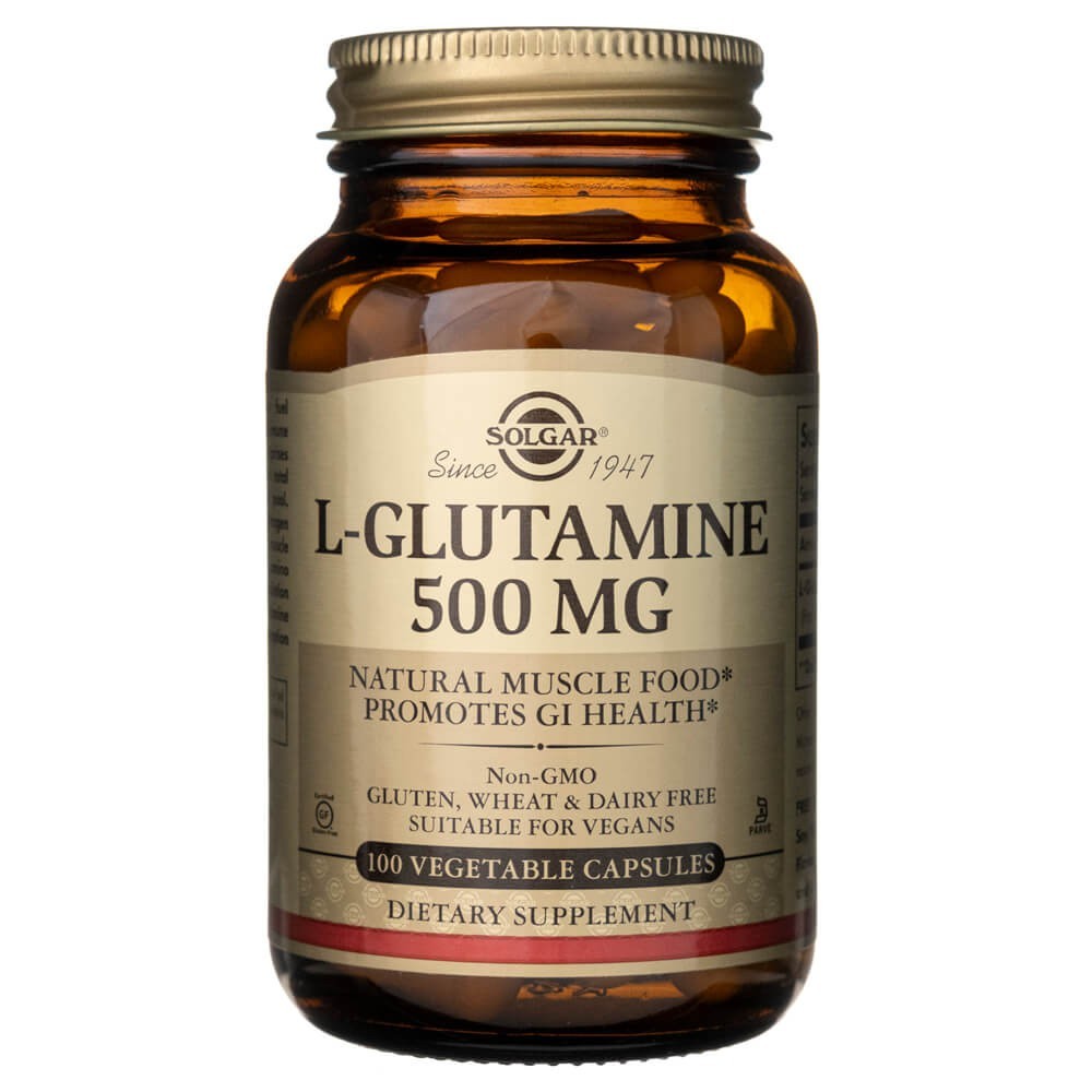 Solgar L-glutamīns 500 mg - 100 kapsulas