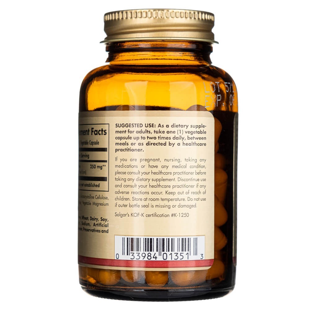 Solgar Reduced L-glutathione 250 mg - 60 kapsulas