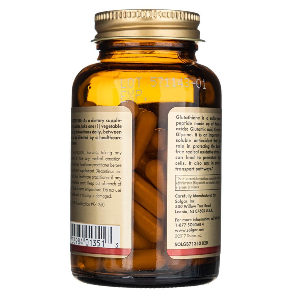 Solgar Reduced L-glutathione 250 mg - 60 kapsulas