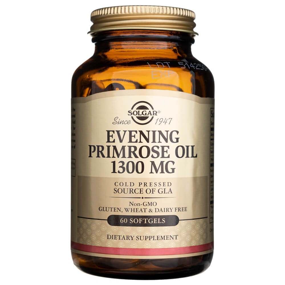 Solgar naktinių prīmulu eļļa 1300 mg - 60 mīkstās kapsulas