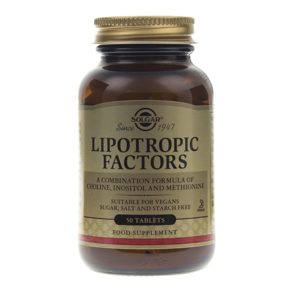 Solgar Lipotropic Factors - 50 tablečių - Magnis.lt