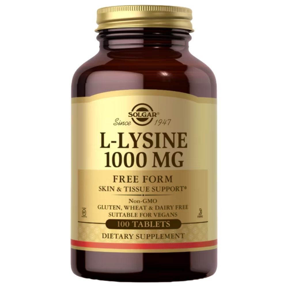 Solgar L-lizīns 1000 mg - 100 kapsulas
