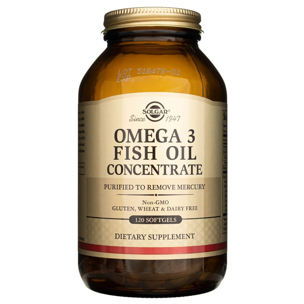 Solgar Omega-3 zivju eļļas koncentrāts - 120 mīkstās kapsulas