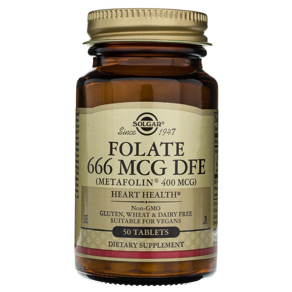 Solgar Folate 400 mcg - 50 tablečių - Magnis.lt