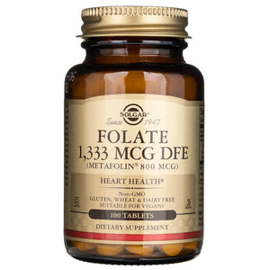 Solgar Folate 1333 mkg DFE (Metafolin® 800 mkg) - 100 tabletes