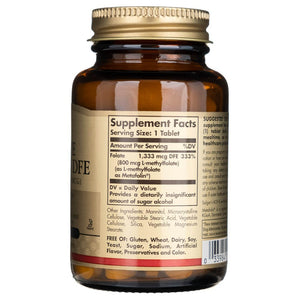 Solgar Folate 1333 mkg DFE (Metafolin® 800 mkg) - 100 tabletes