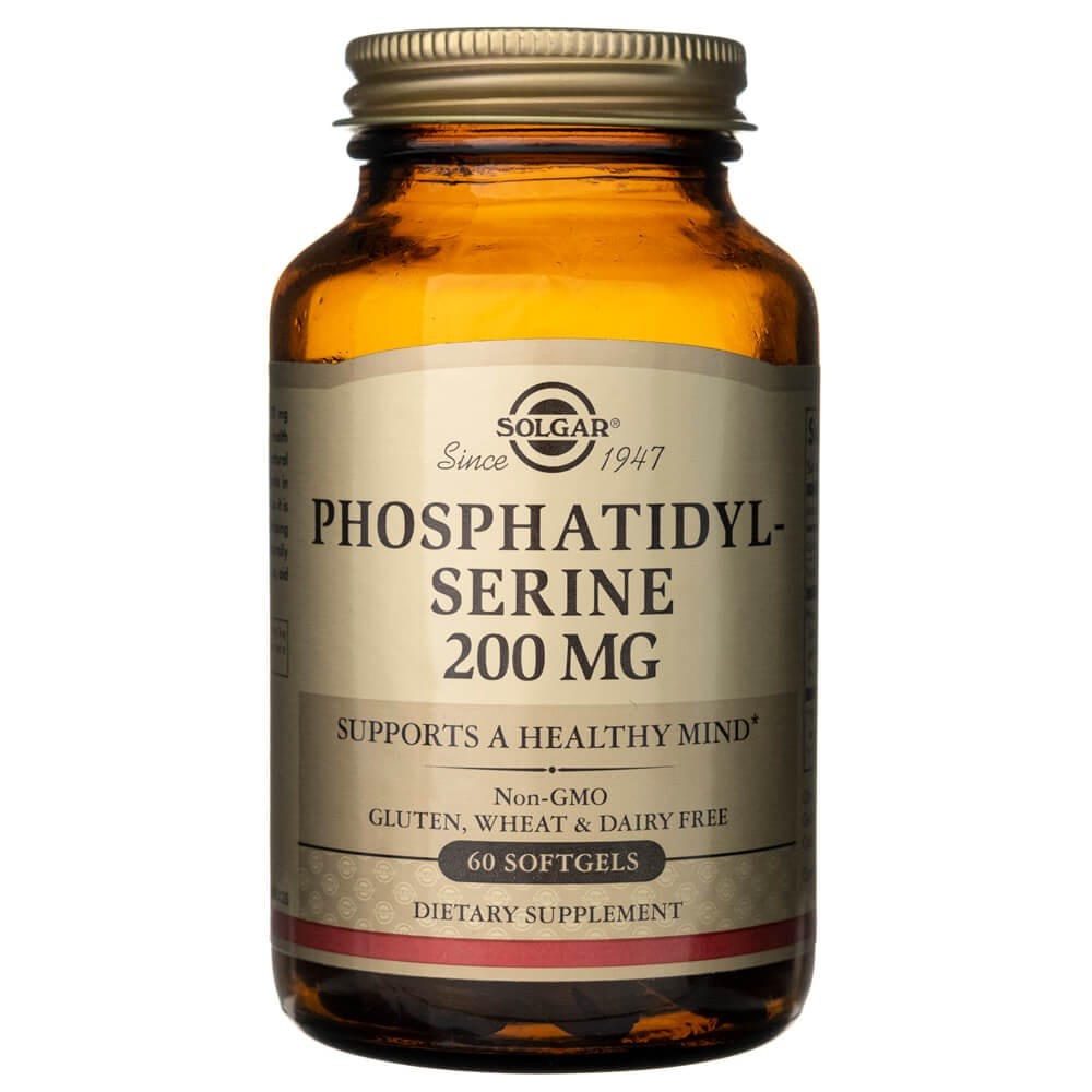 Solgar fosfatidilserīns 200 mg – 60 mīkstās kapsulas