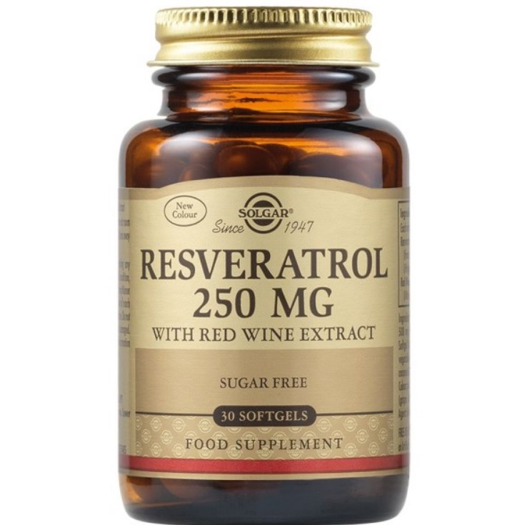 Solgar Resveratrol 250 mg su raudonojo vyno ekstraktu - 30 minkštųjų gelių - Magnis.lt