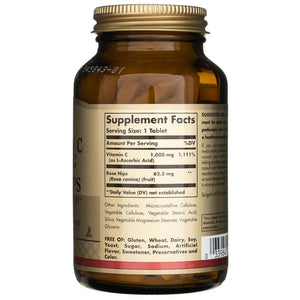 Solgar vitamīns C 1000 mg ar mežrozīšu augļiem - 100 tabletes