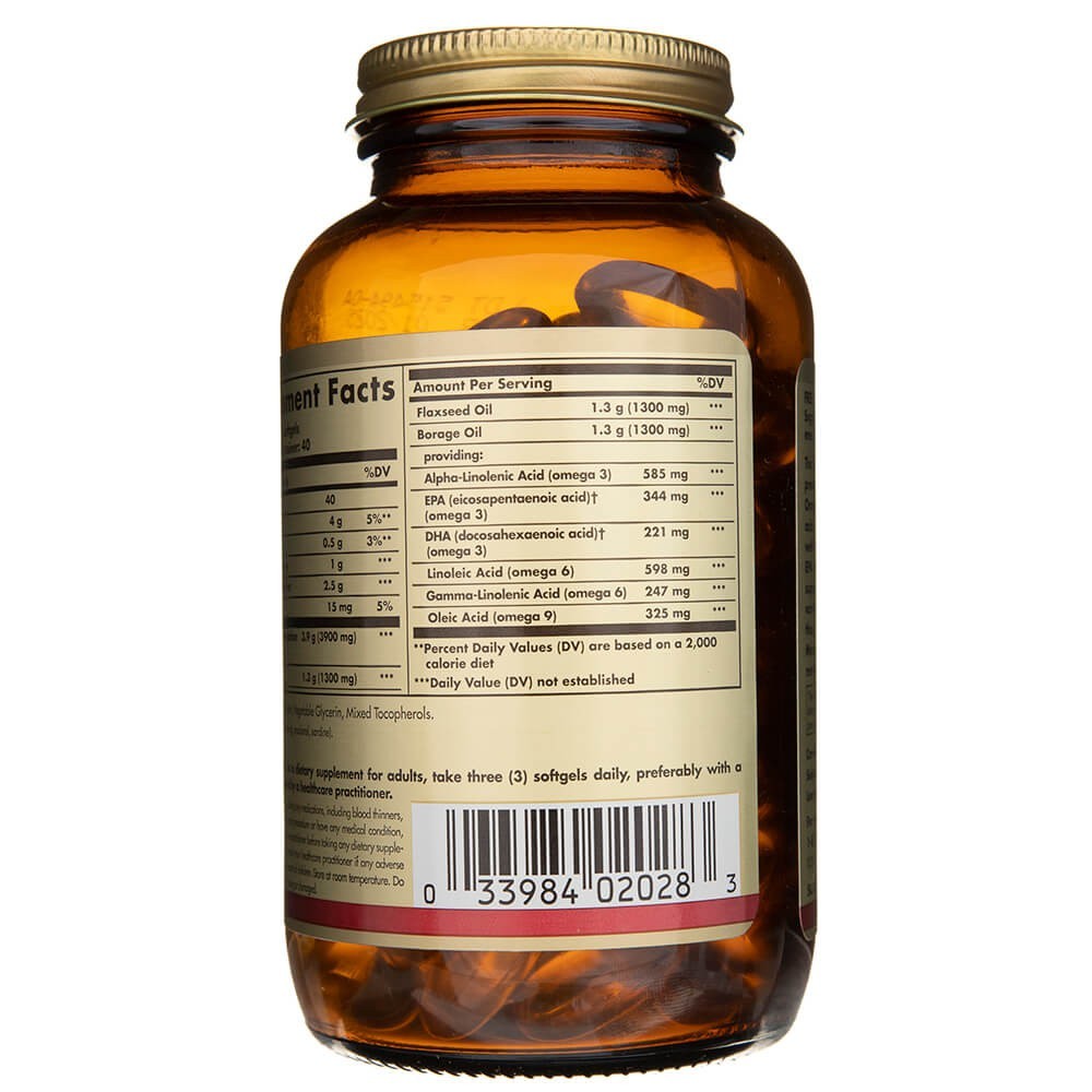 Solgar Omega 3-6-9 1300 mg - 120 mīkstās želejas kapsulas