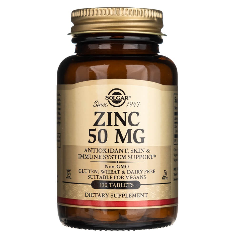 Solgar Cinkas 50 mg - 100 tablečių - Magnis.lt