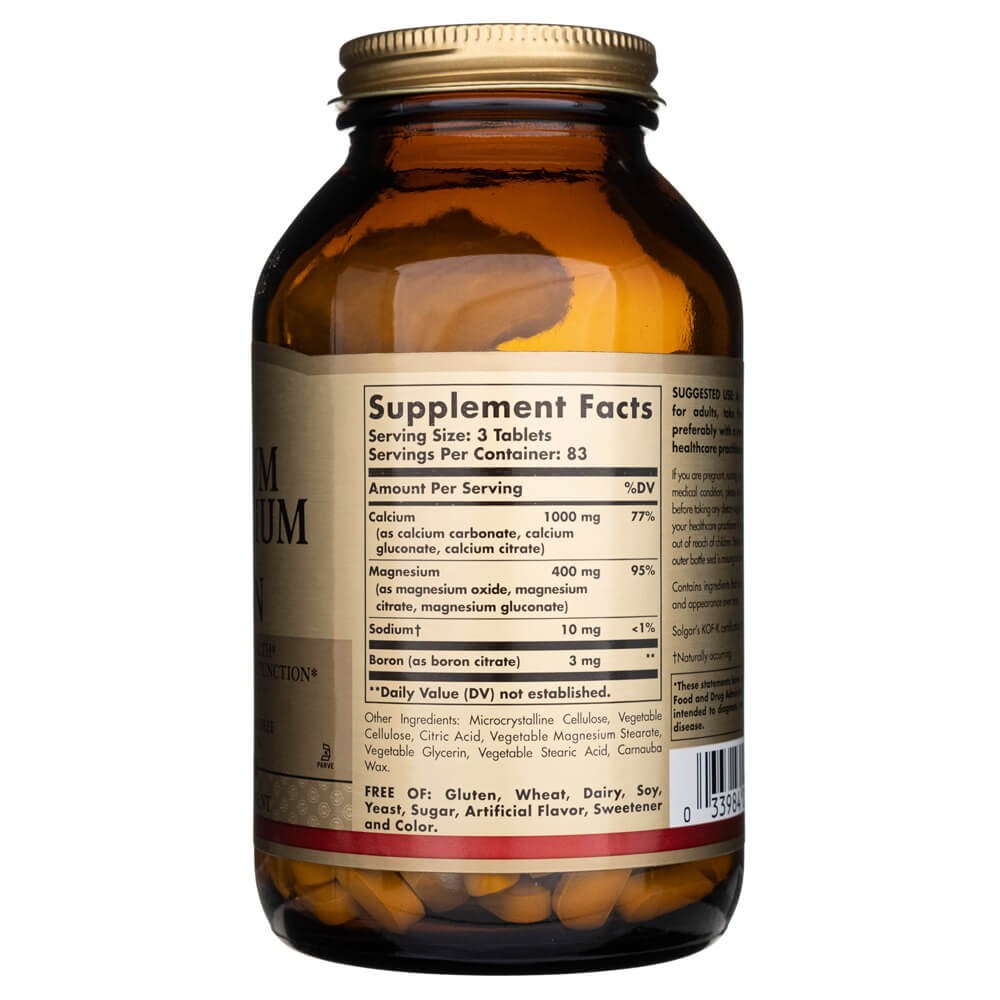 Solgar Calcium Magnesium Plus Boron – 250 tabletes