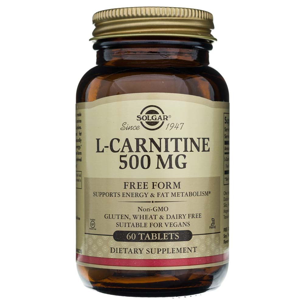 Solgar L-karnitinas 500 mg - 60 tablečių - Magnis.lt