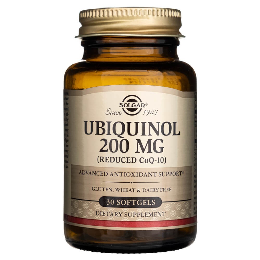 Solgar Ubichinols 200 mg - 30 mīksto kapsulu