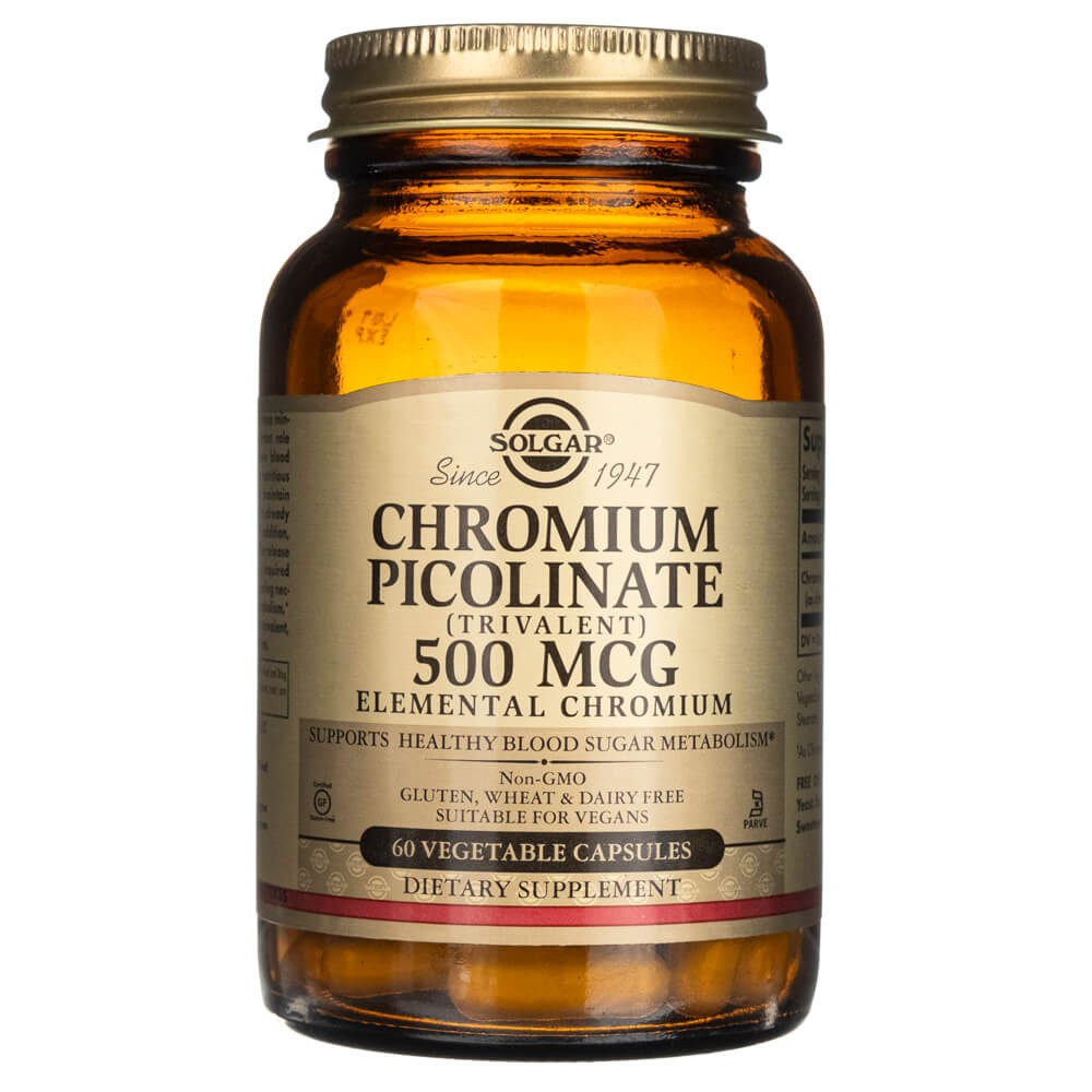 Solgar chromo pikolināts 500 mcg – 60 kapsulas