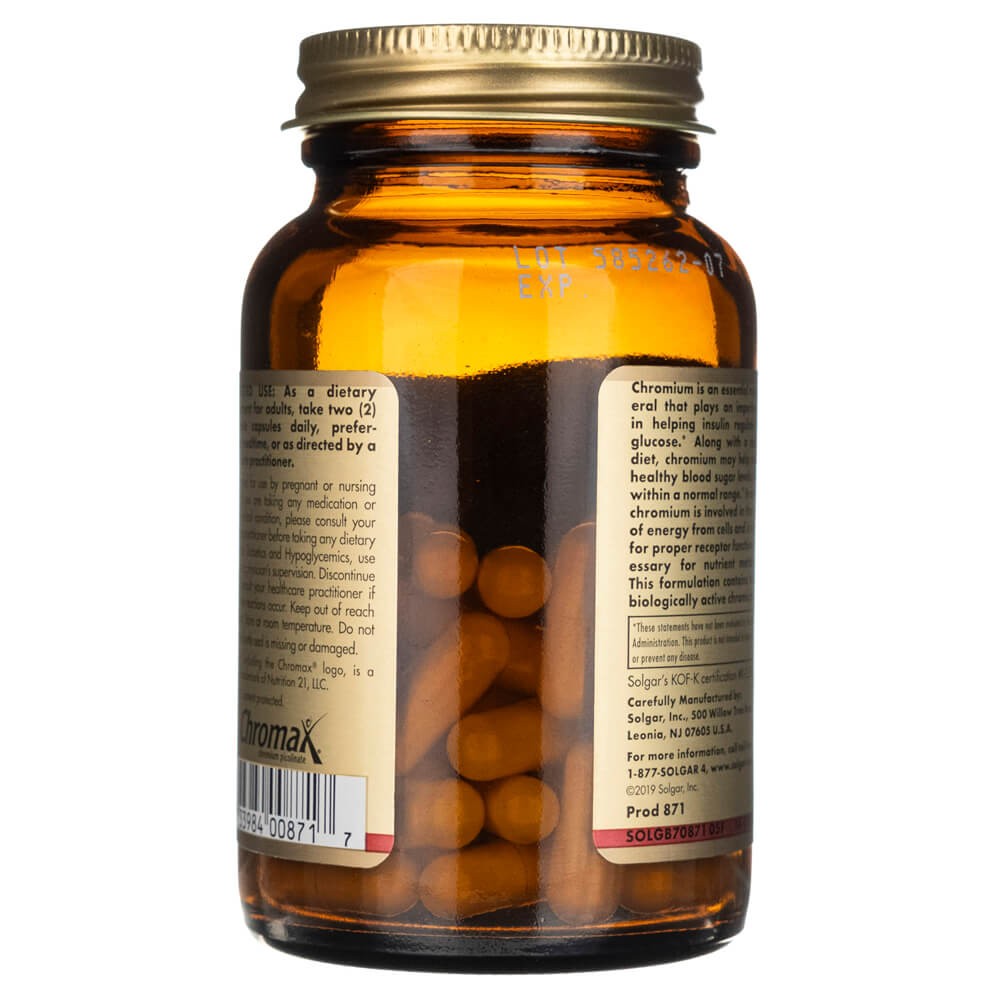 Solgar chromo pikolināts 500 mcg – 60 kapsulas