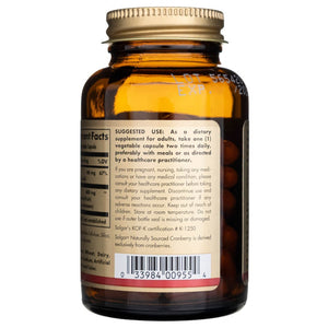 Solgar dabīgās dzērvenes ar C vitamīnu – 60 kapsulas