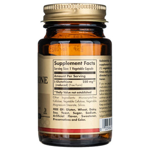 Solgar Samazināts L-Glutations 250 mg - 30 kapsulas