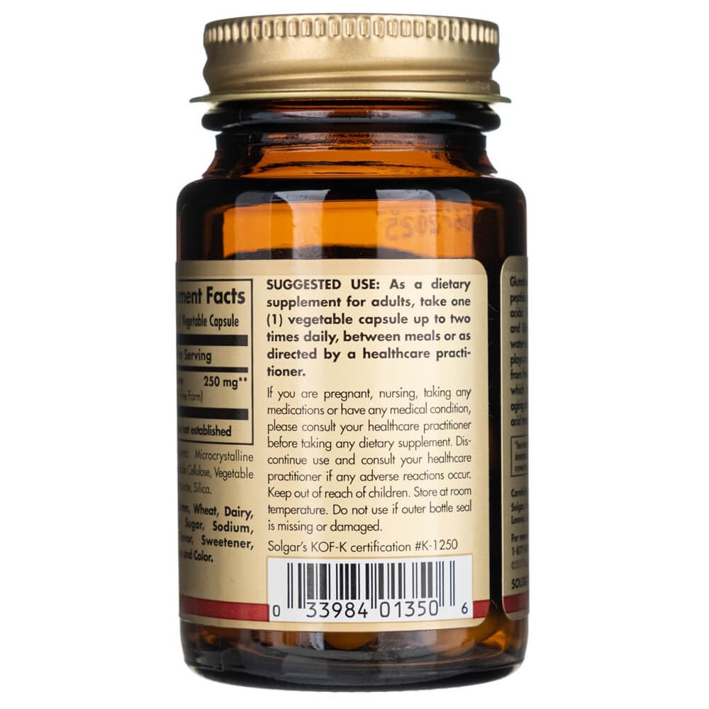 Solgar Samazināts L-Glutations 250 mg - 30 kapsulas
