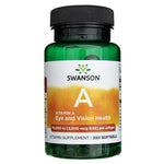 Swanson vitaminas A 3000 mcg (10000 TV) - 250 minkštųjų gelių - Magnis.lt