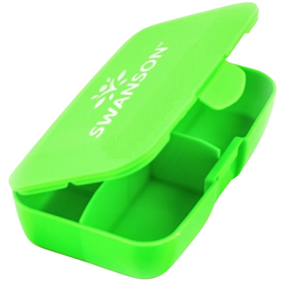 Swanson Pillbox kapsulu tvertne, zaļa