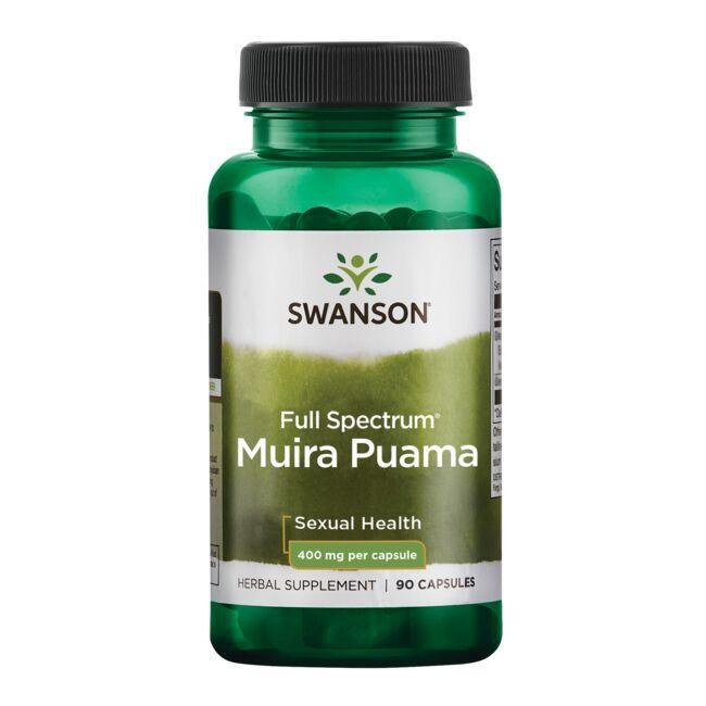 Swanson Full Spectrum Muira Puama 400 mg - 90 kapsulių - Magnis.lt