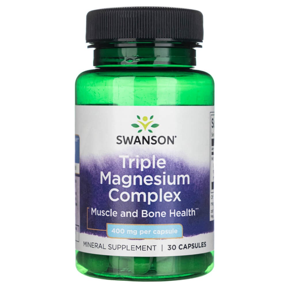 Swanson trīskāršais magnija komplekss (magnijs) 400 mg - 30 kapsulas