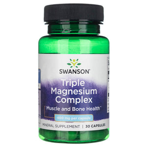 Swanson trīskāršais magnija komplekss (magnijs) 400 mg - 30 kapsulas