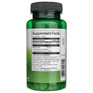 Swanson Kelp jodo šaltinis 225 mcg - 250 tablečių - Magnis.lt