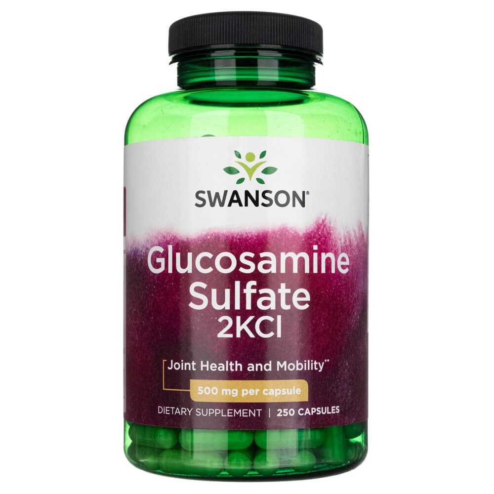 Swanson glikozamīna sulfāts 2KCl 500 mg - 250 kapsulas