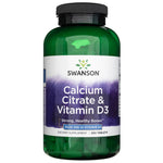 Solgar kalcija citrāts un D3 vitamīns - 250 tabletes