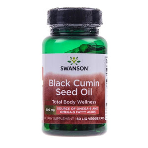 Swanson juodųjų kmynų sėklų aliejus (juodieji kmynai) 500 mg - 60 kapsulių - Magnis.lt