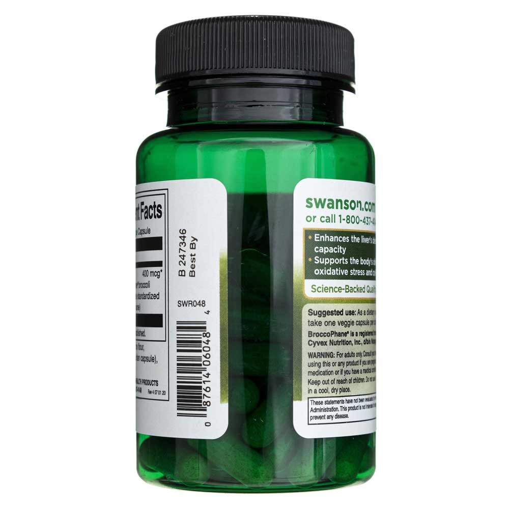 Swanson Sulforaphane from Broccoli 400 mcg - 60gie kapsulių - Magnis.lt