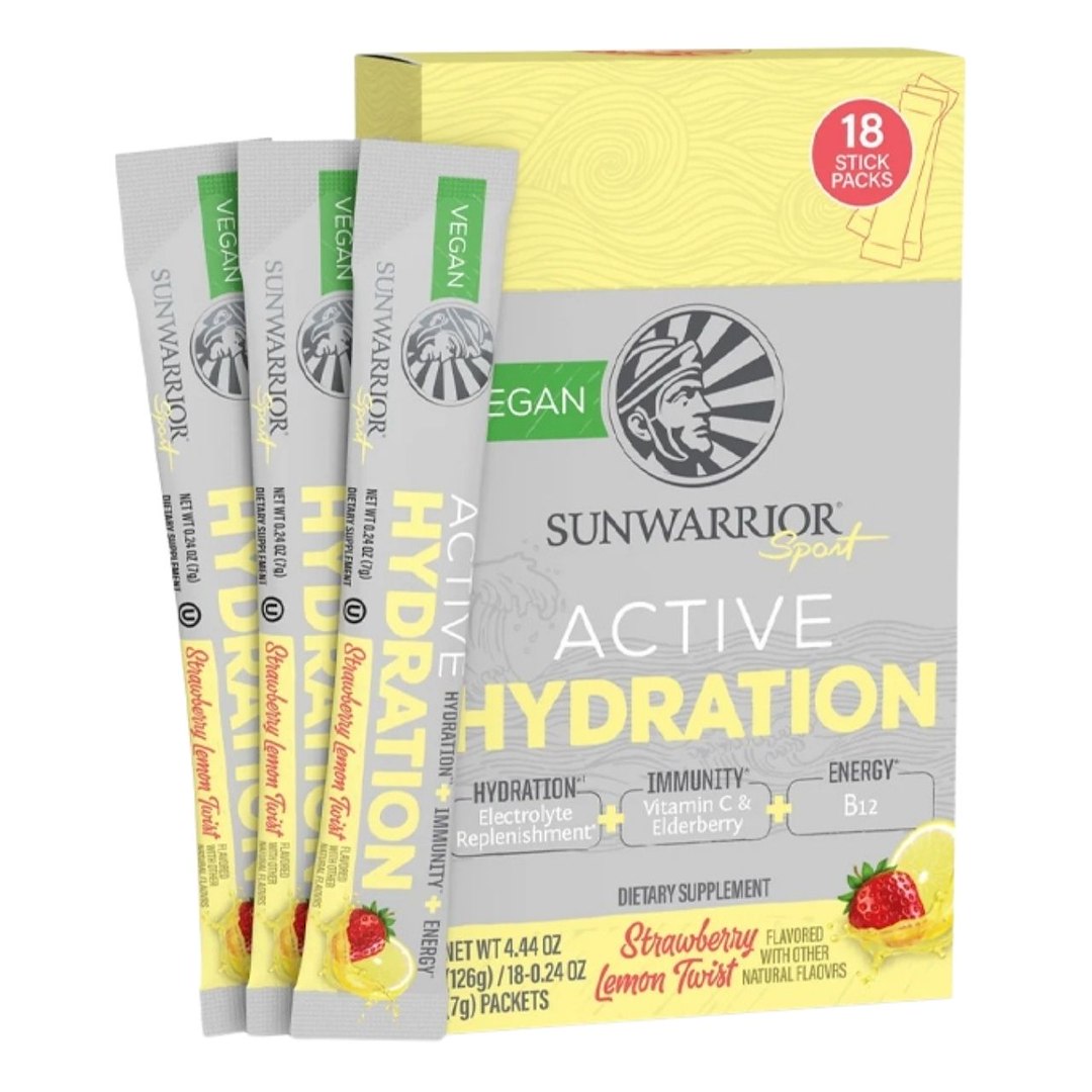 Sunwarrior Warrior Active Hydration elektrolīti, zemeņu-citrusu - 18 gab.