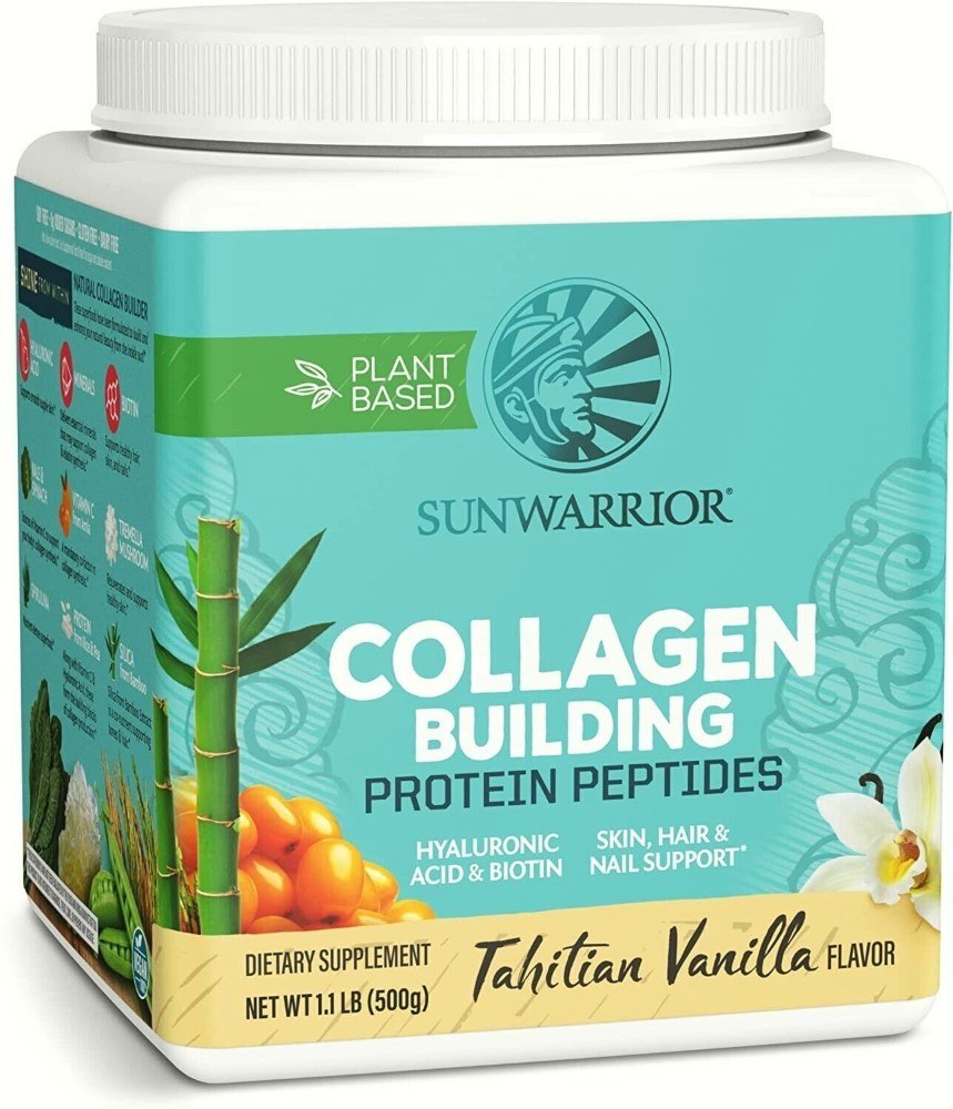 Sunwarrior kolagēna olbaltumvielu peptīdi Tahitian Vanilla – 500 g