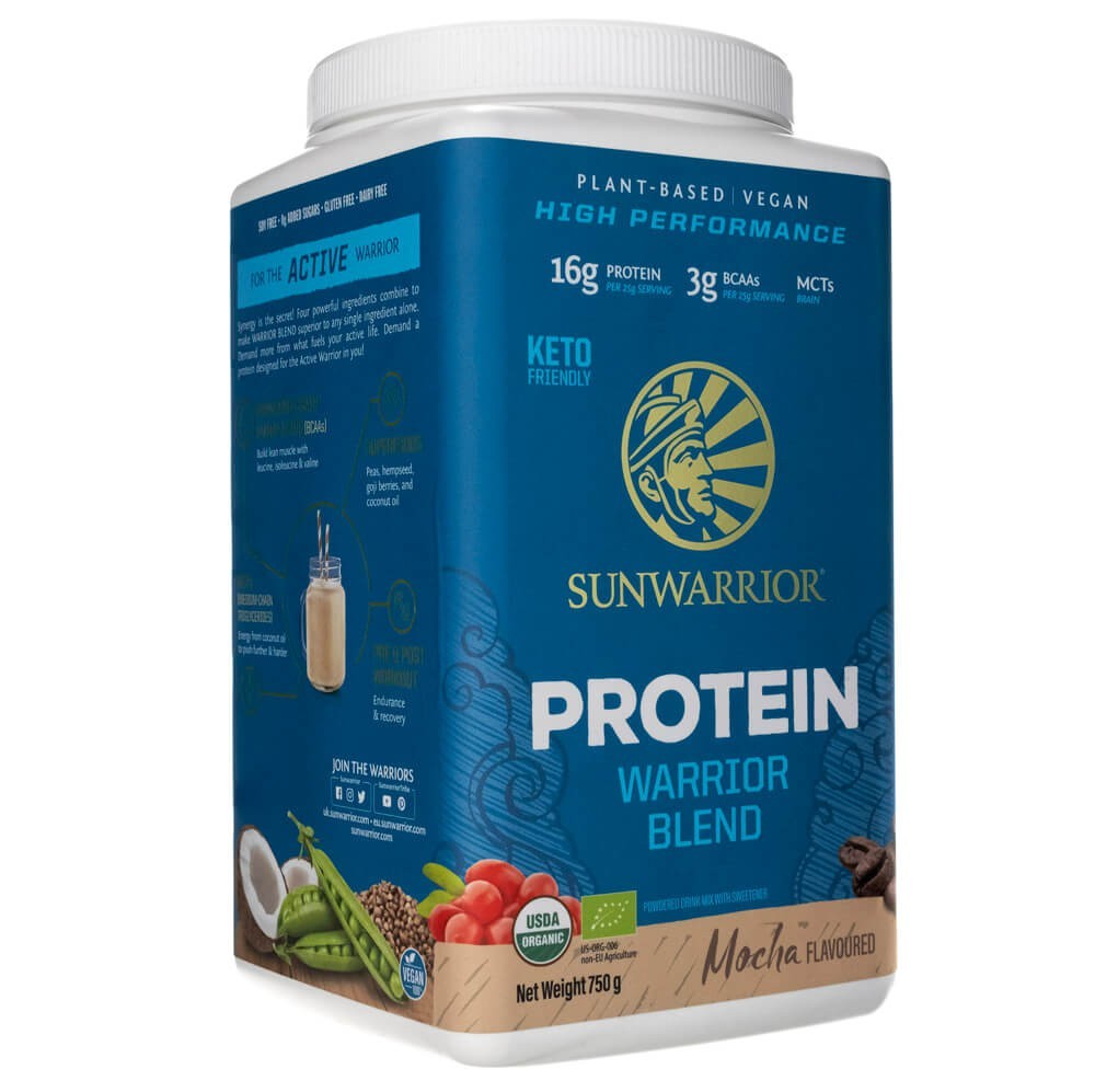 Sunwarrior bioloģisks Warrior proteīnu maisījums ar mokas garšu - 750 g