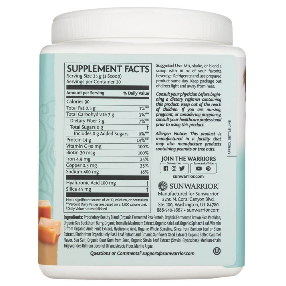 Sunwarrior kolagēnu veidojoši proteīna peptīdi Sālīta karamele - 500 g