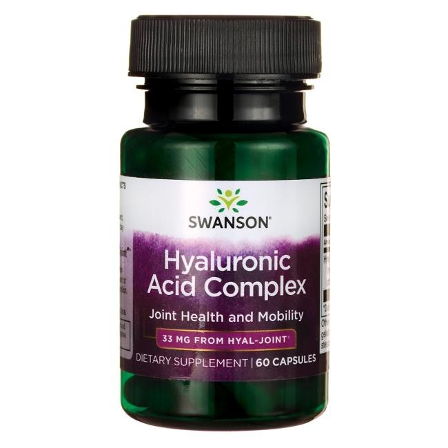 Swanson Hyal-Joint (hialuronskābes komplekss) 33 mg – 60 kapsulas